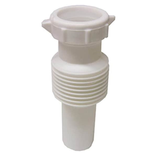 Larsen Supply Co Larsen Supply 03-4319 Flexible Kitchen Drain Extension Tube; White - 1.5 in. 660934 - main